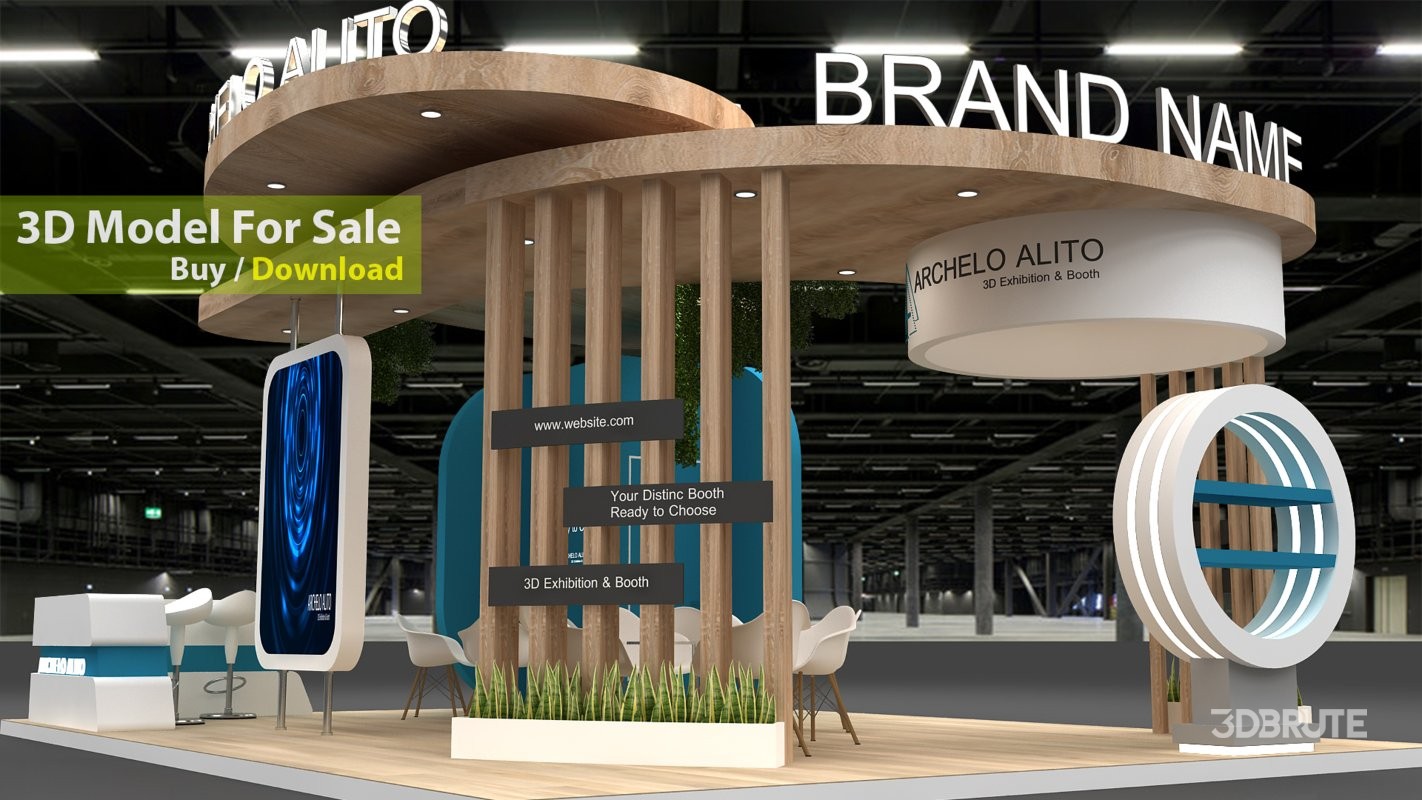 modern exhibition 3d booth Image 4