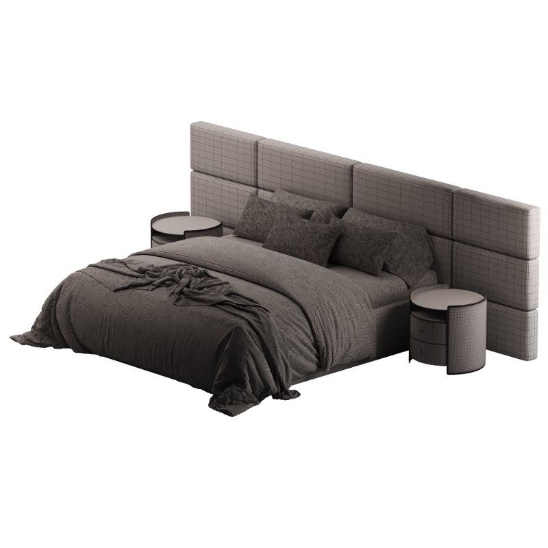 William Bed Gray Image 5