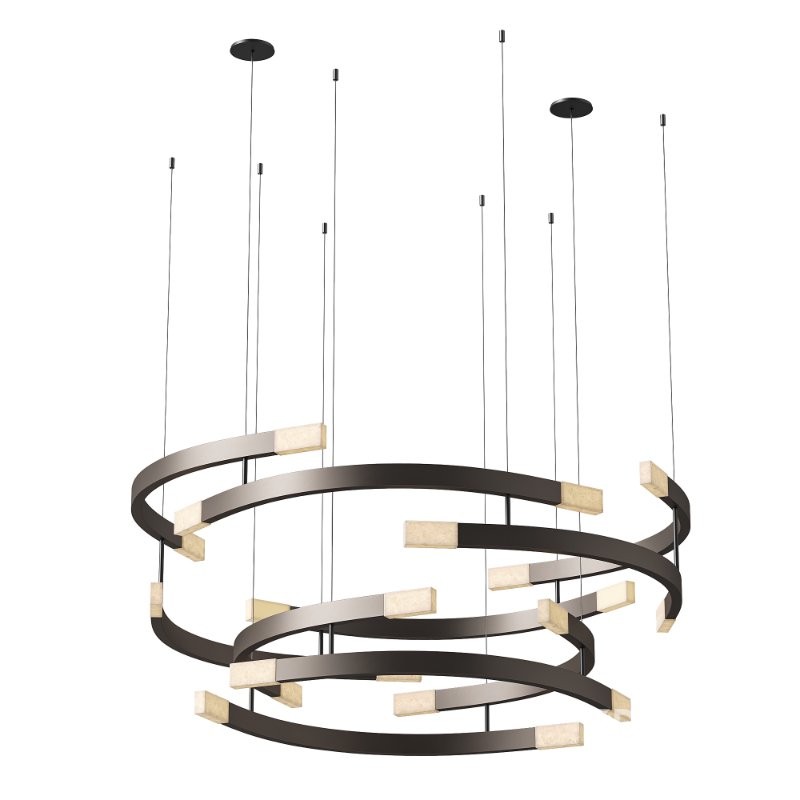 Trace Circular Halo Chandelier By CTO Lighting Image 2
