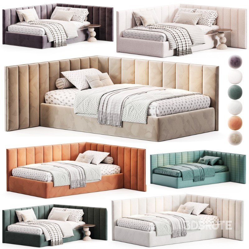 Corner bed Daisy kids By Sensorsleep Image 6