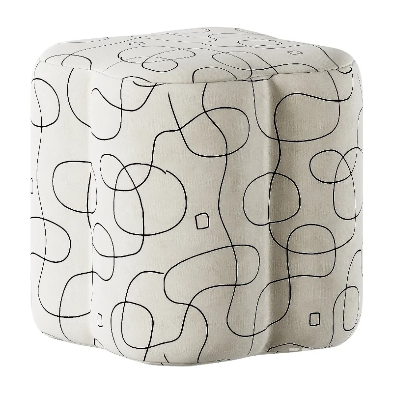 Quatrefoil 902540 Pouf Image 2