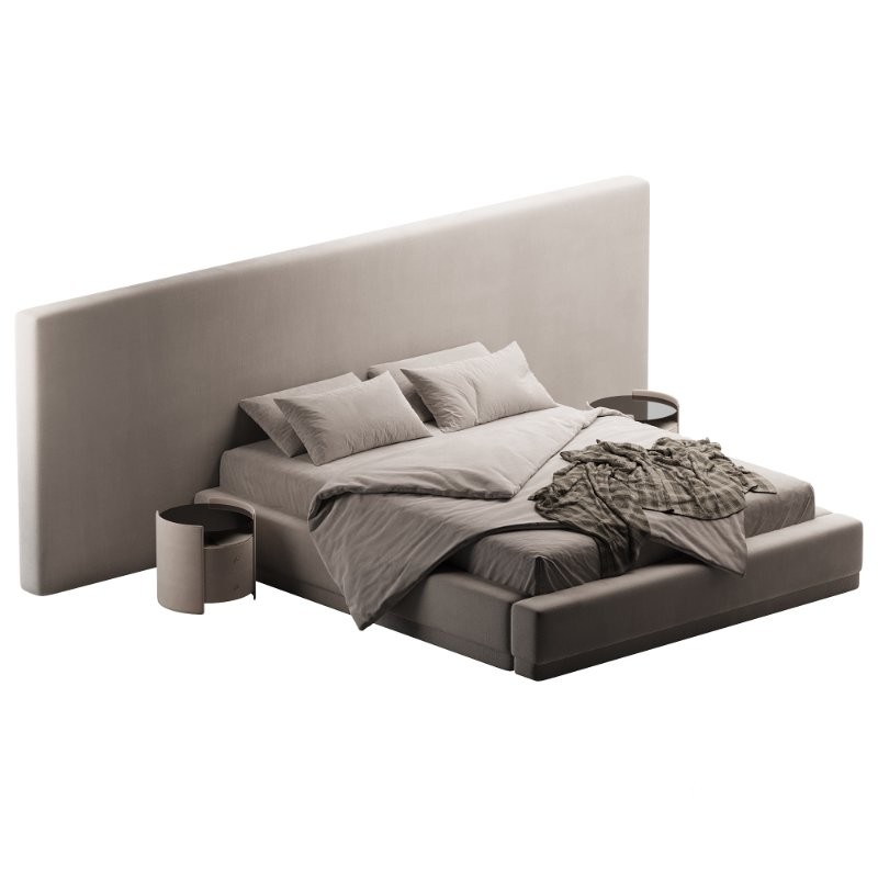 Manya Extended Headboard Platform Bed Image 2