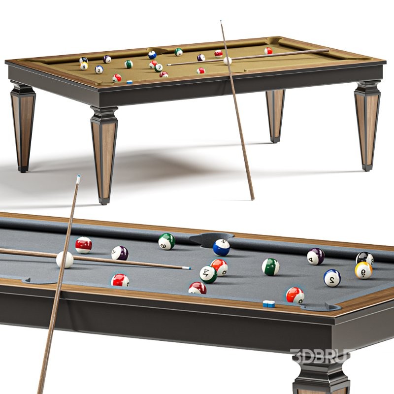 Biliardo Tavolo Cheope Style Black Image 4