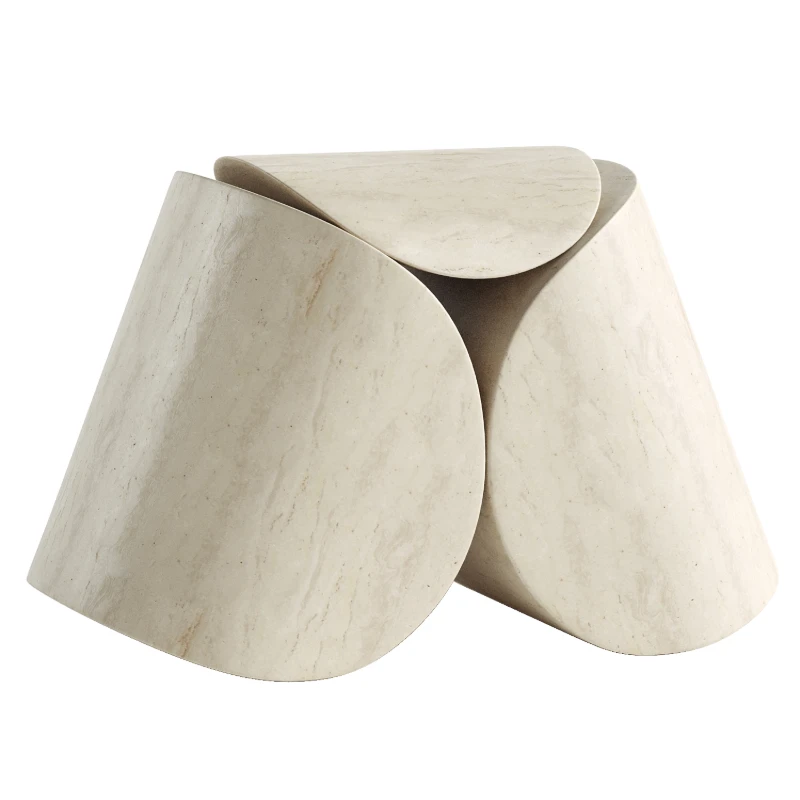Ascetic Marble Stool Image 3