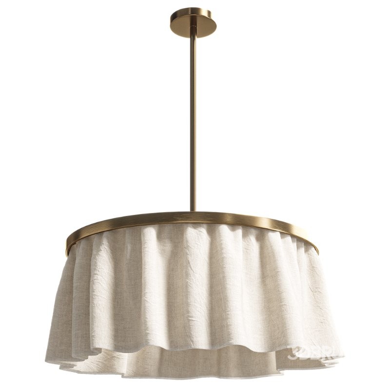Camber Pendant Light,Fabric lampshade Image 6