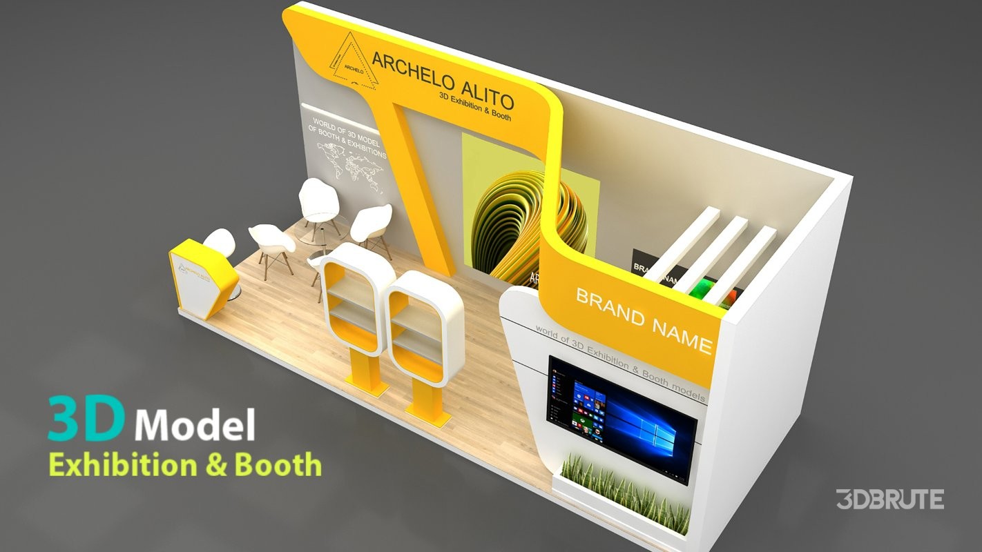 stall 3d model Image 3