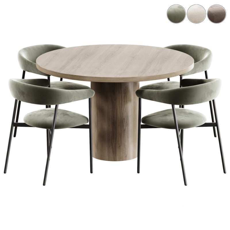 Toko Chair and Round Dining Table Image 5