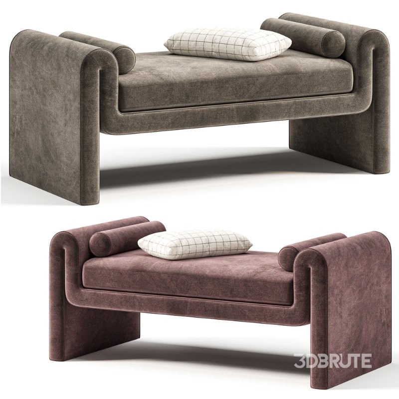 Button Tufted Ottoman for Living Room, Entryway, by Wayfair Image 5