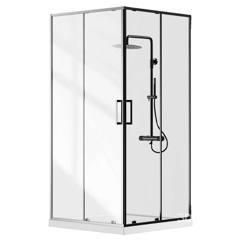 Beliani Set Shower Enclosure Image 6
