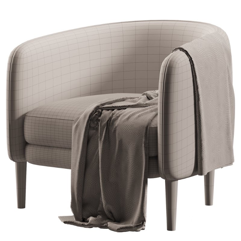 Casual Ivory Solid chair Image 7