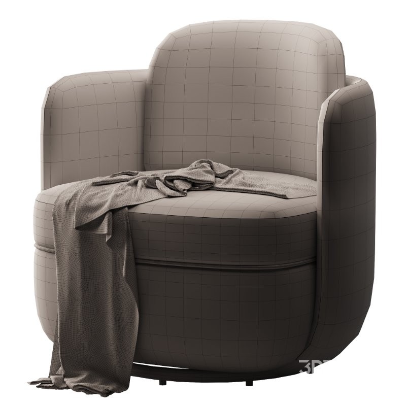 Wolfie Velvet Swivel Chair Image 5