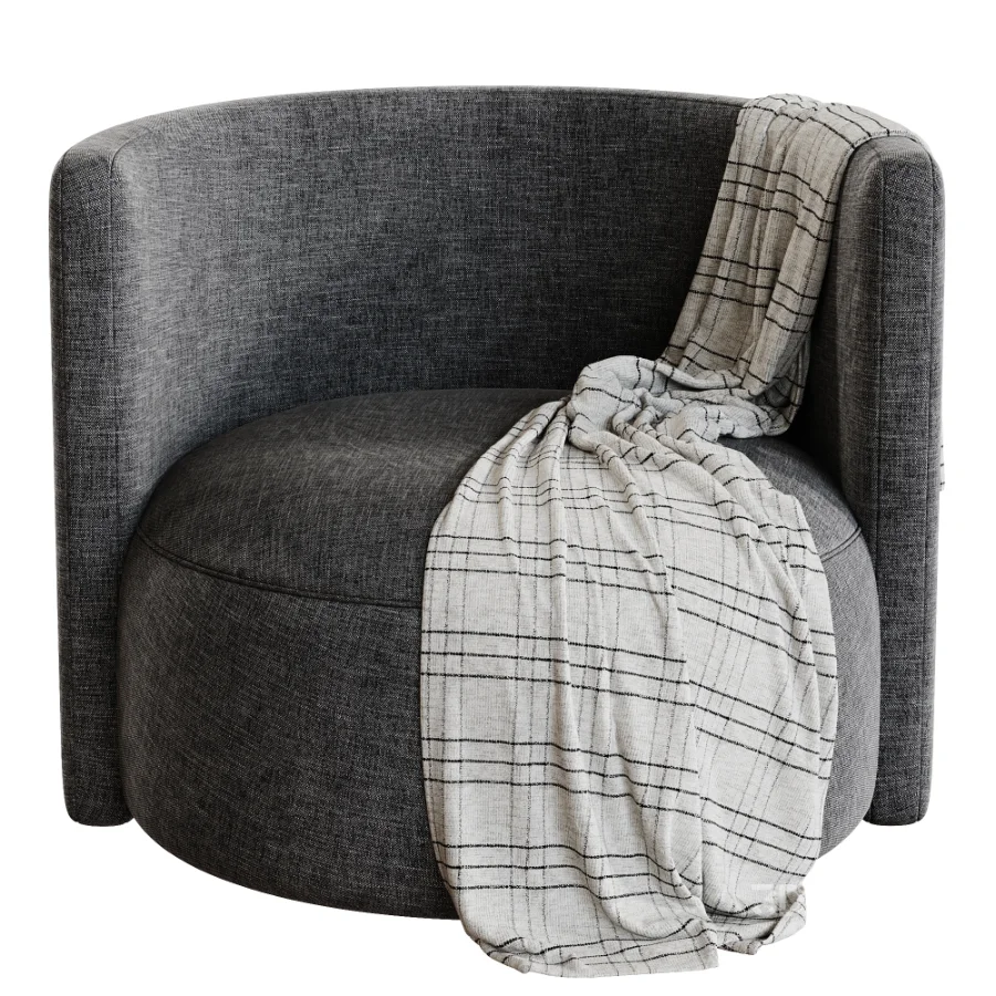 Brinkley Velvet Swivel Chair Image 2