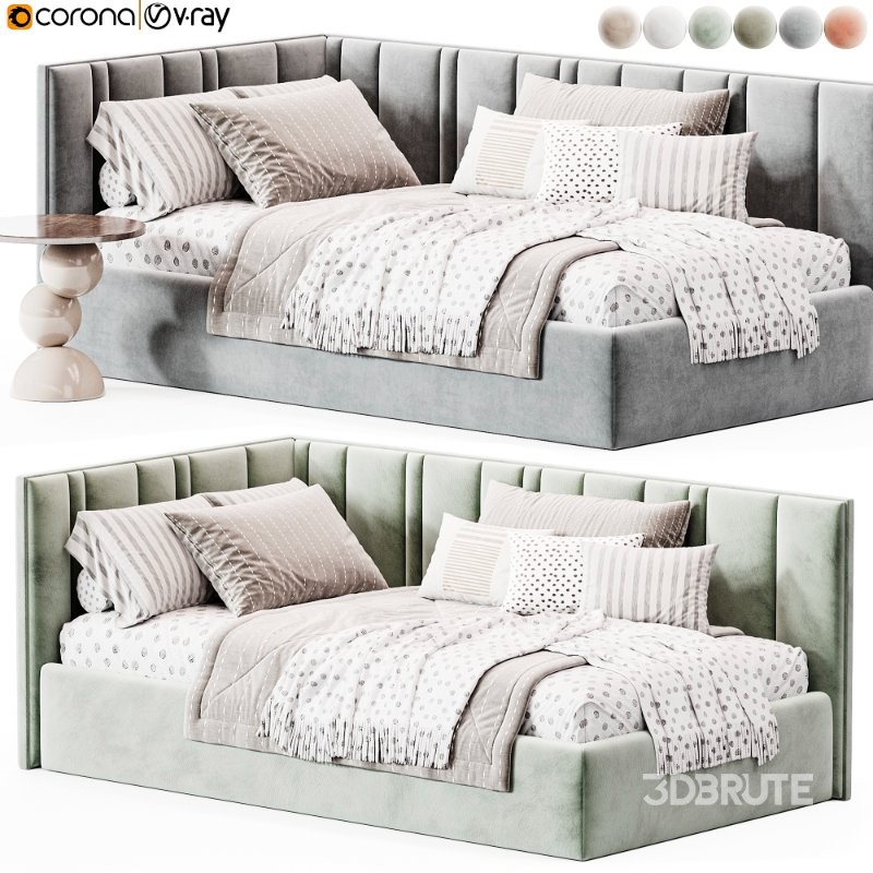 Corner bed Vertical Design Image 5
