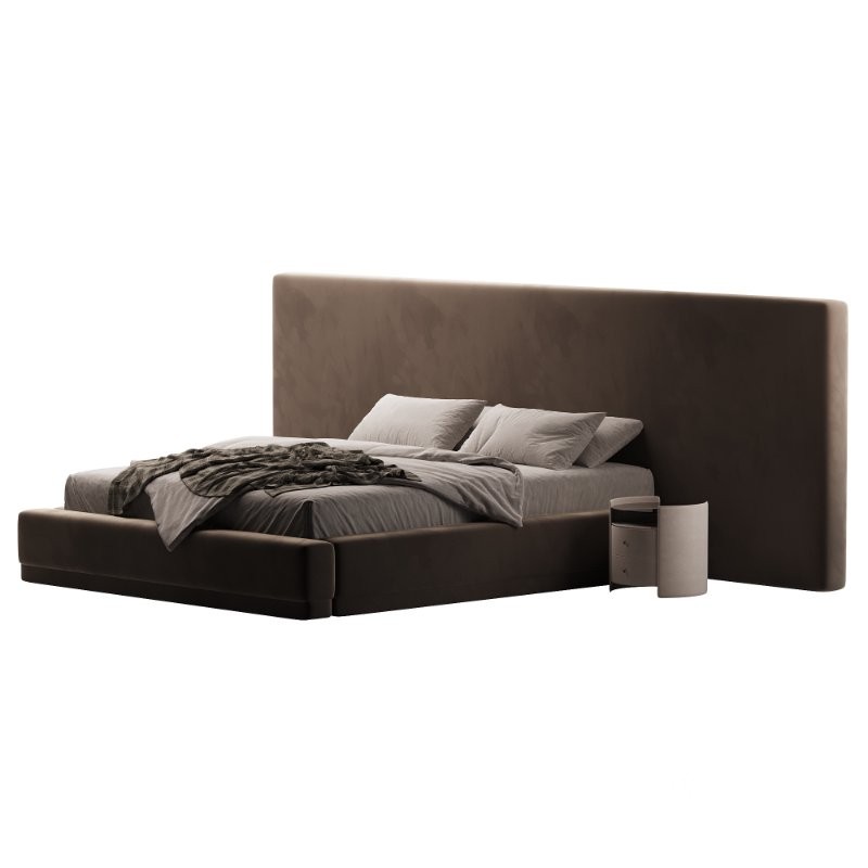 Manya Extended Headboard Platform Bed Image 4