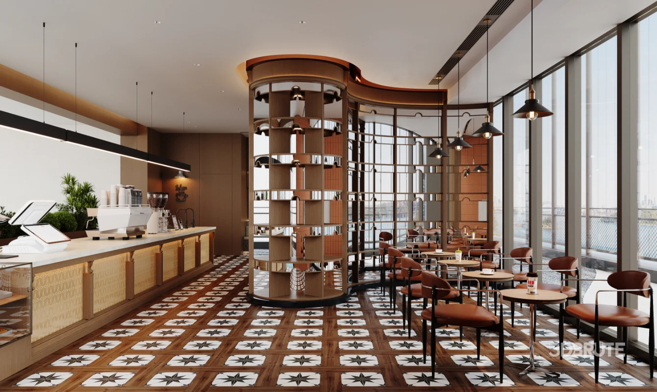 Modern luxury coffee shop Image 2