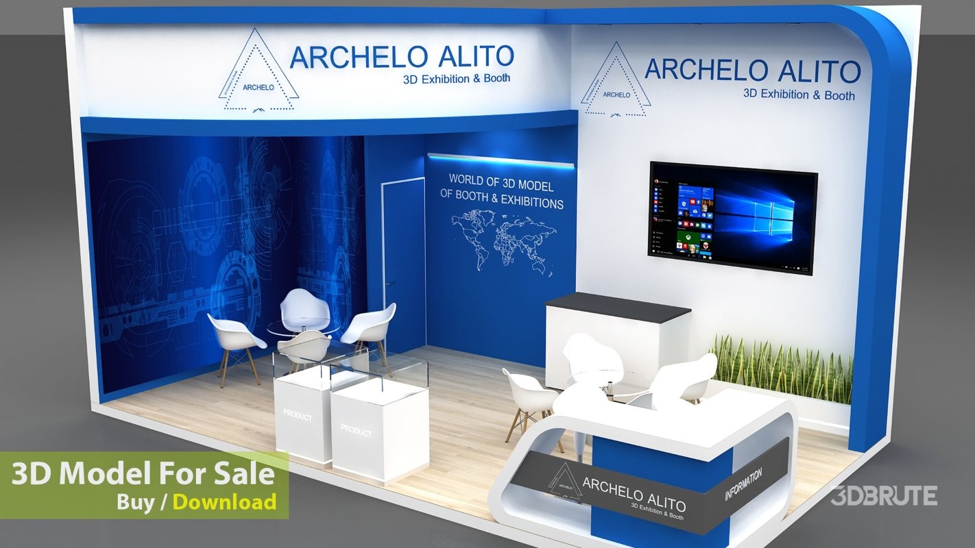 stall booth 3d Image 6