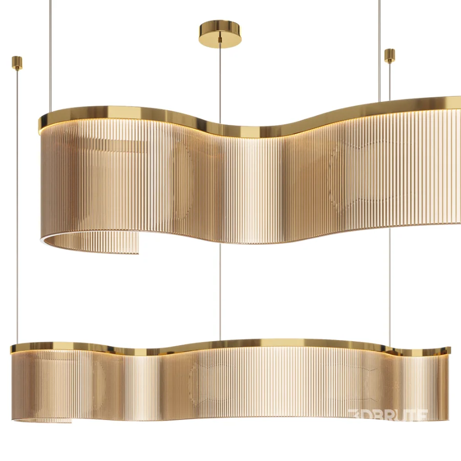 Glass Linear Pendant Light Image 1