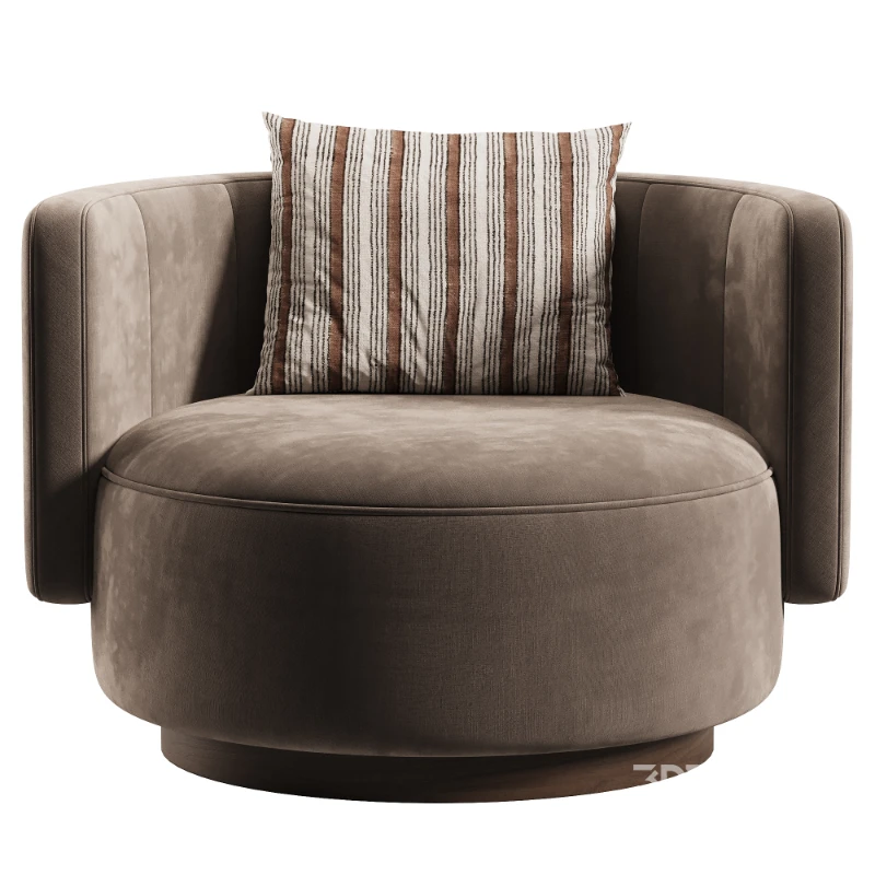 Round Solid Wood chair Image 2