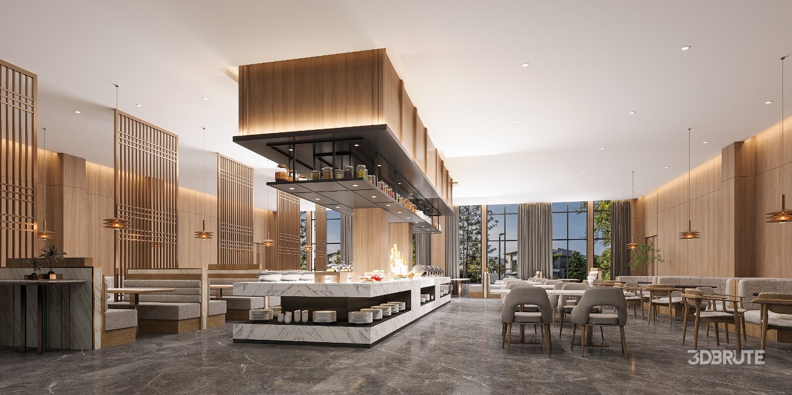 modern restaurant Image 1