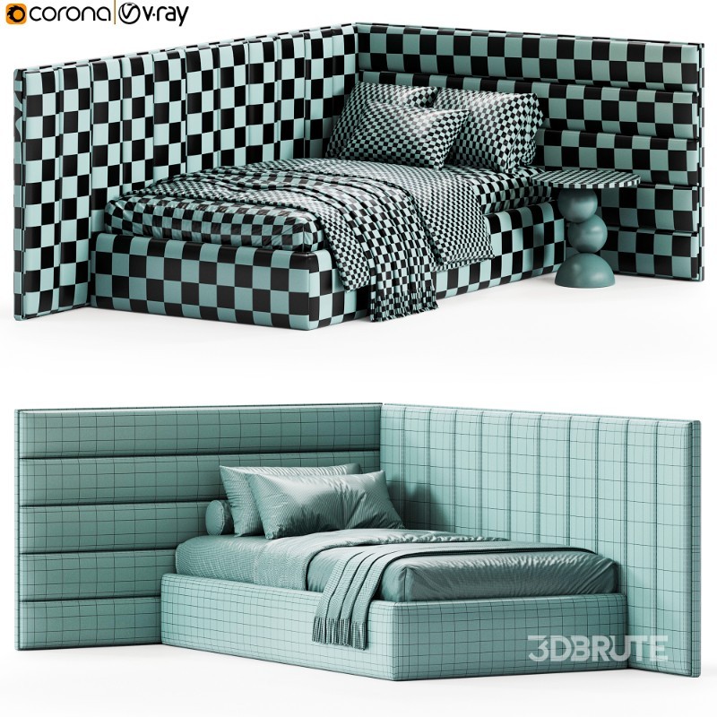 Corner bed Bonpari kids By Sensorsleep Image 5