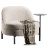 Mazie Accent Chair in Ivory Boucle - Thumbnail 1