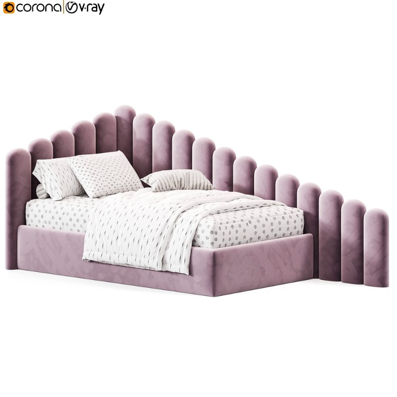 Corner bed Savoyardi kids backrest ladder By Sensorsleep Image 4