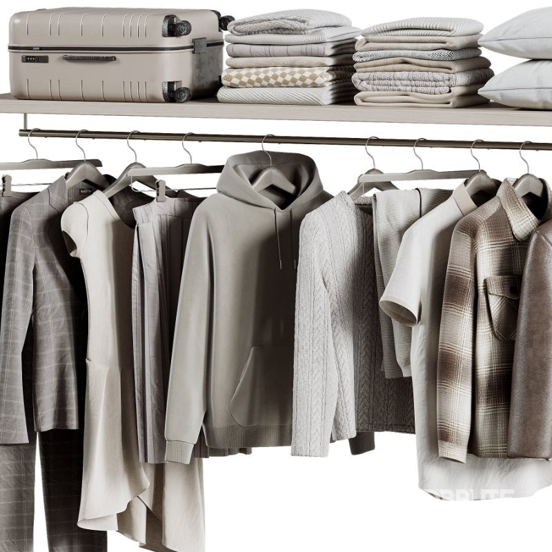 Minimal Luxury Wardrobe Display – Clothing, Shoes and Accessories 07 Image 4