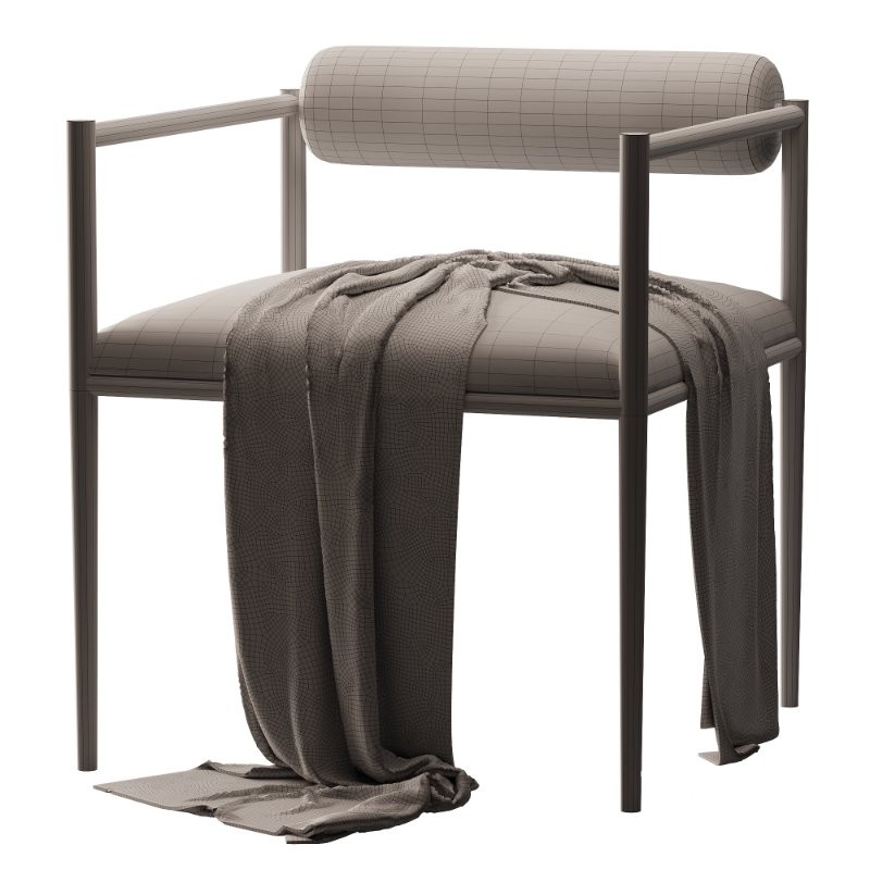 Barbana Pewter Texture Chair Image 5