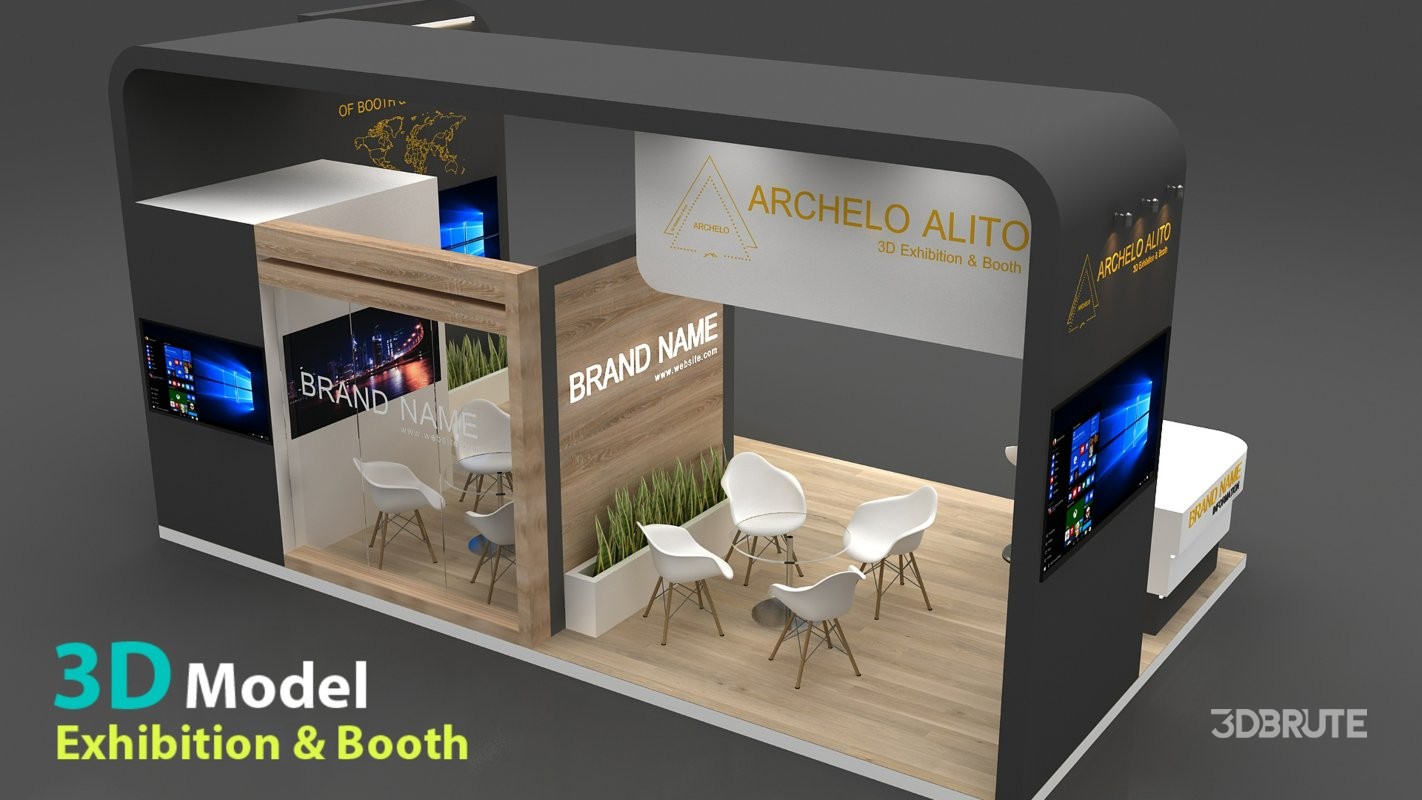 stall 3d model Image 5