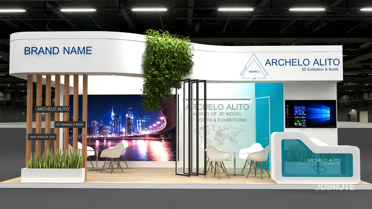 exhibition 3d model Image 6