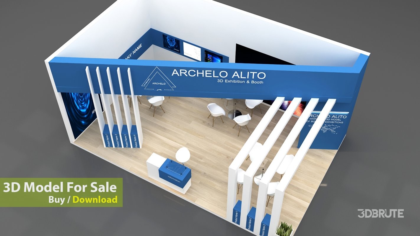 3D Exhibition Booth Model Image 5