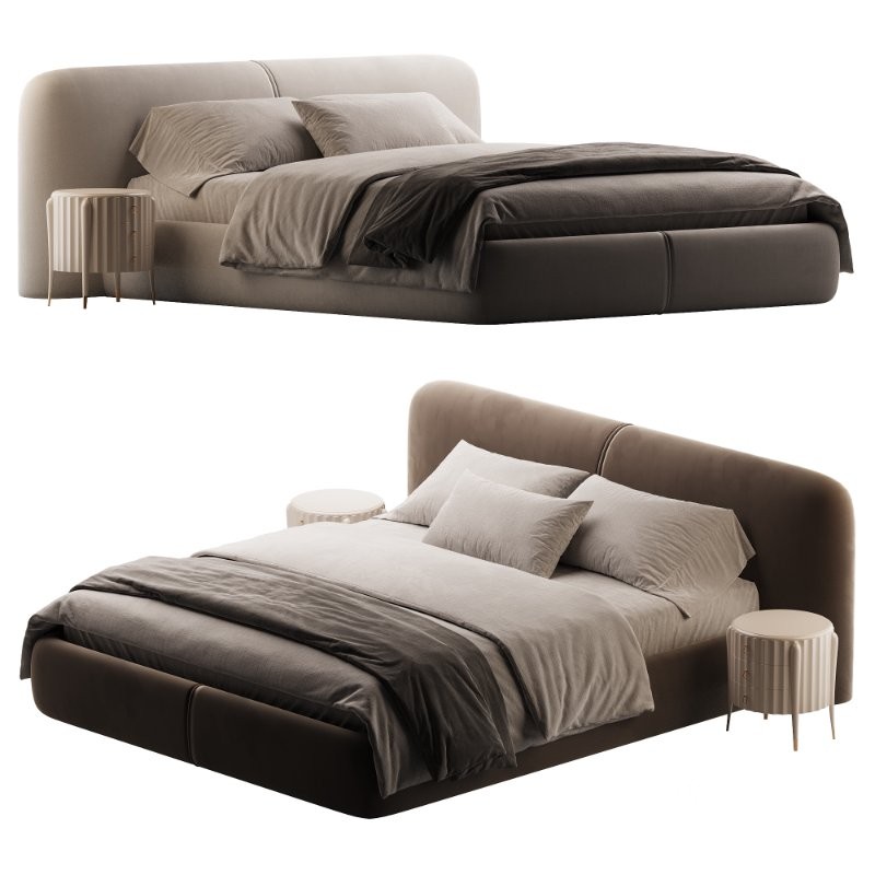 Curios Cocoa Upholstered King Image 1