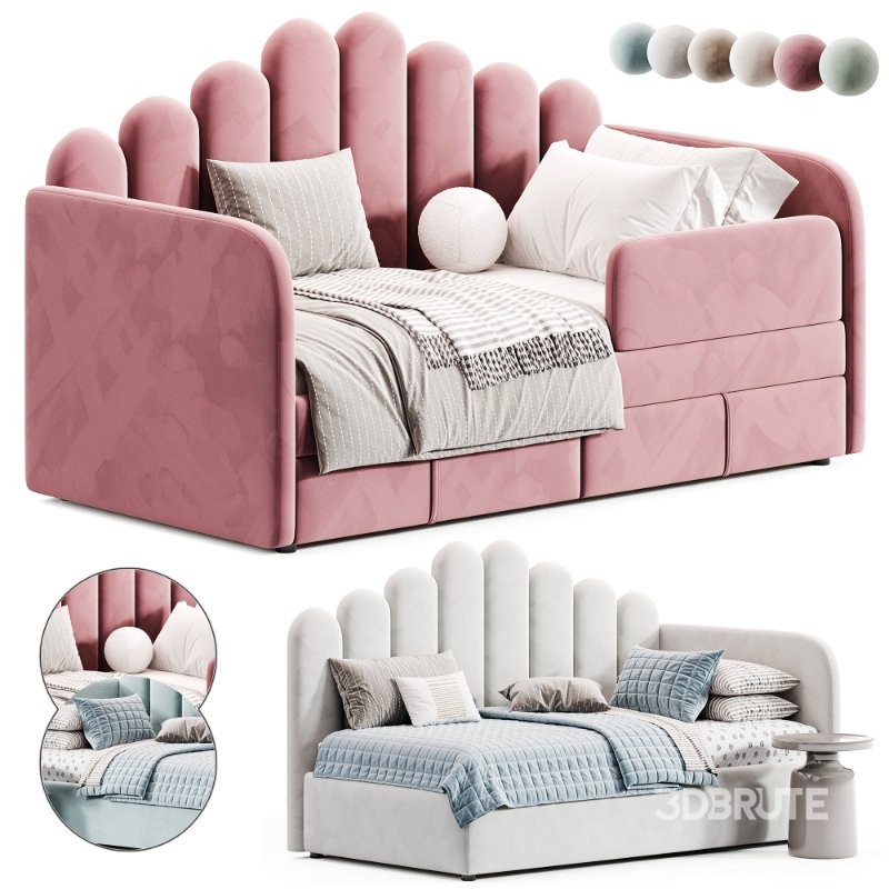 Children’s soft sofa bed Victoria Image 2
