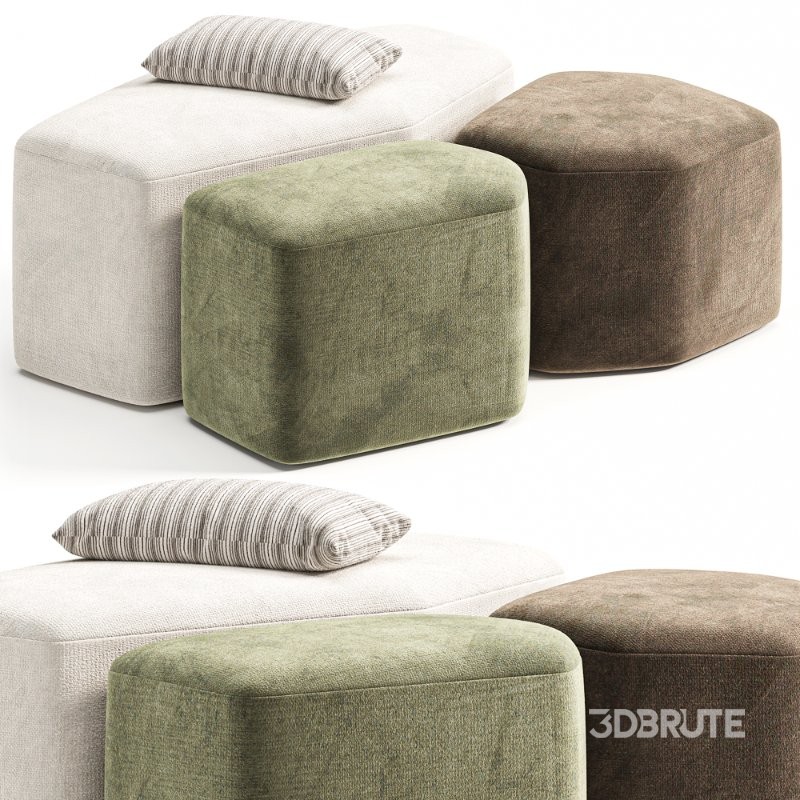 BEKI Pouf By Baxter Image 1