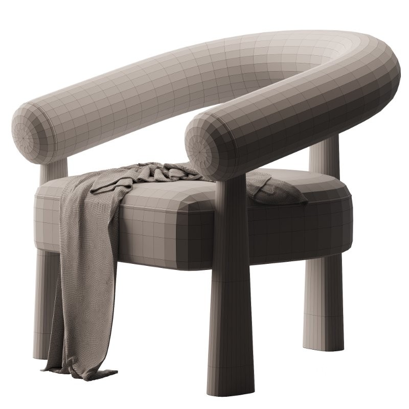 Boucle Accent Chair Image 5