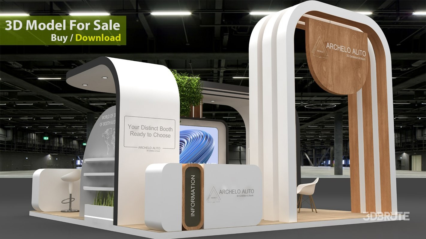 stand stall 3d Image 3