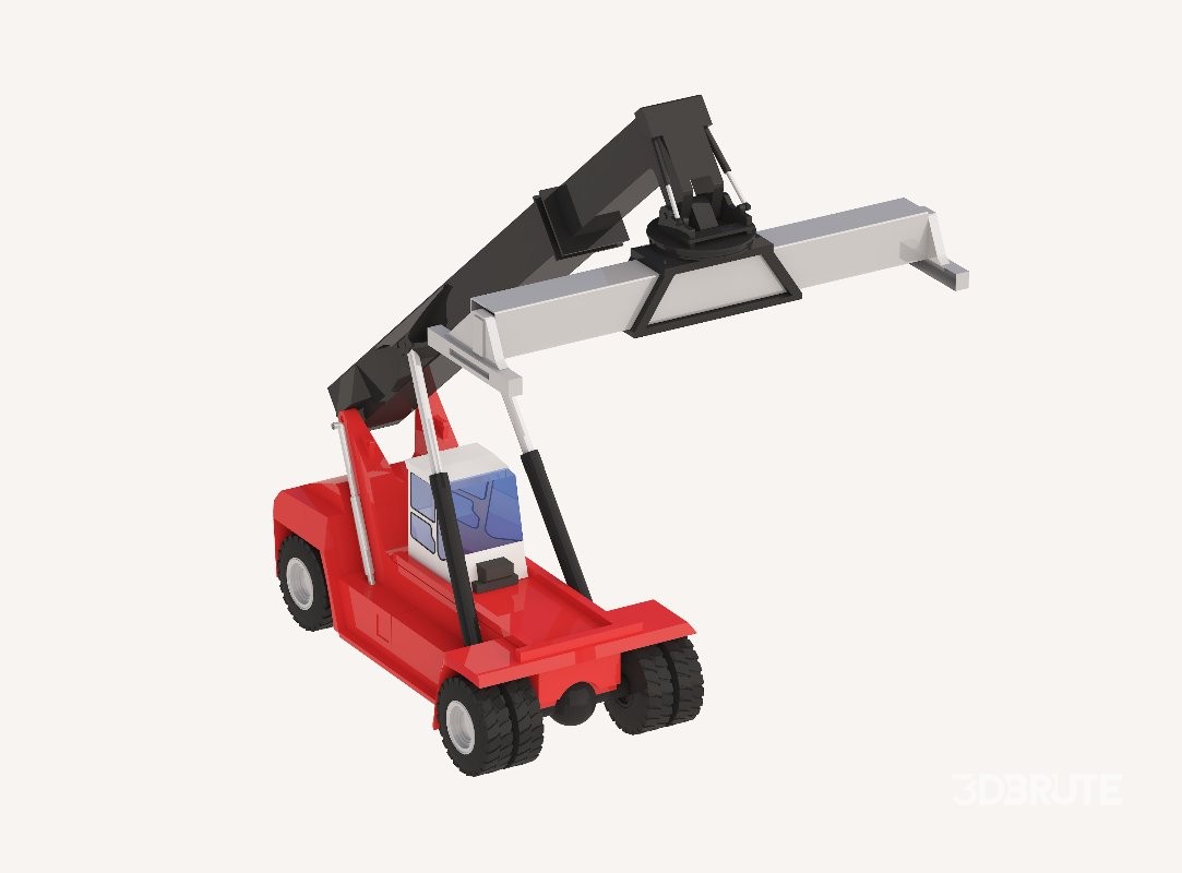 Container Reach Stacker DRT450 Simplified Image 4