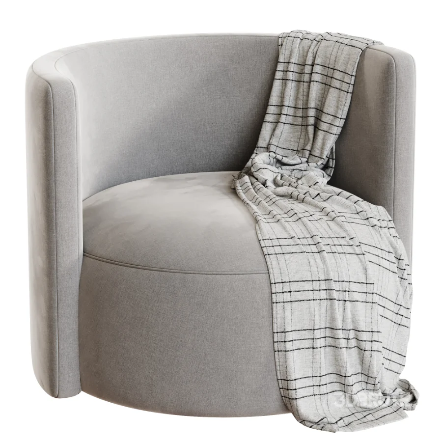 Brinkley Velvet Swivel Chair Image 1