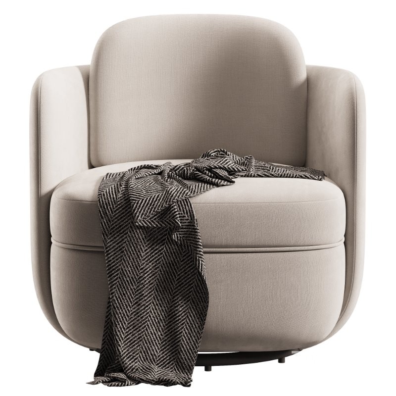 Wolfie Velvet Swivel Chair Image 2