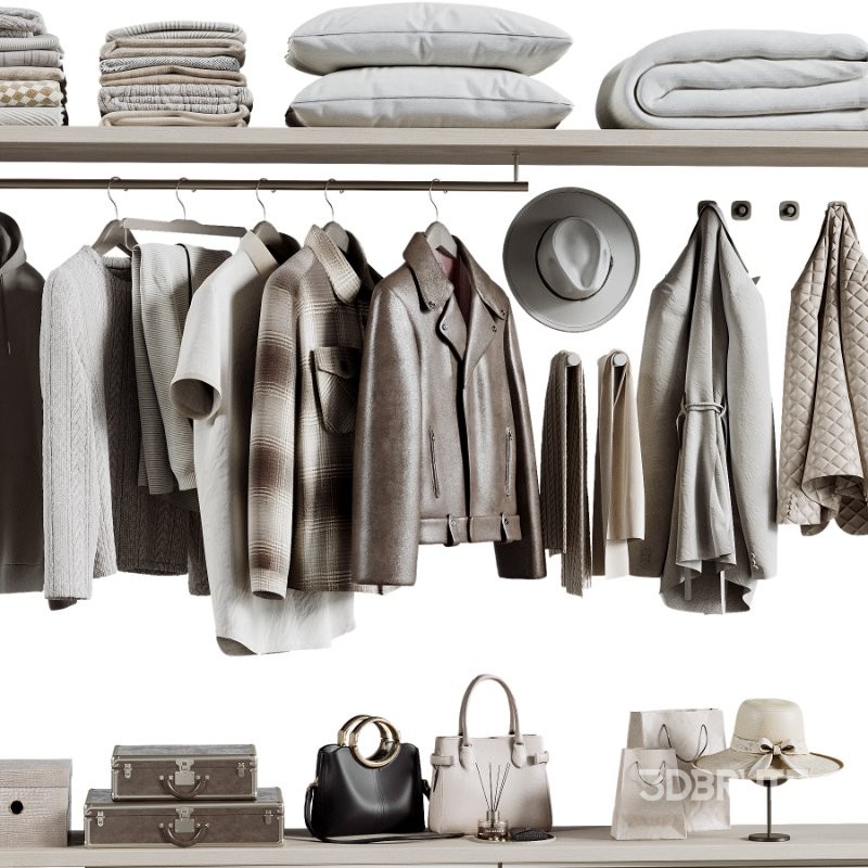 Minimal Luxury Wardrobe Display – Clothing, Shoes and Accessories 07 Image 5