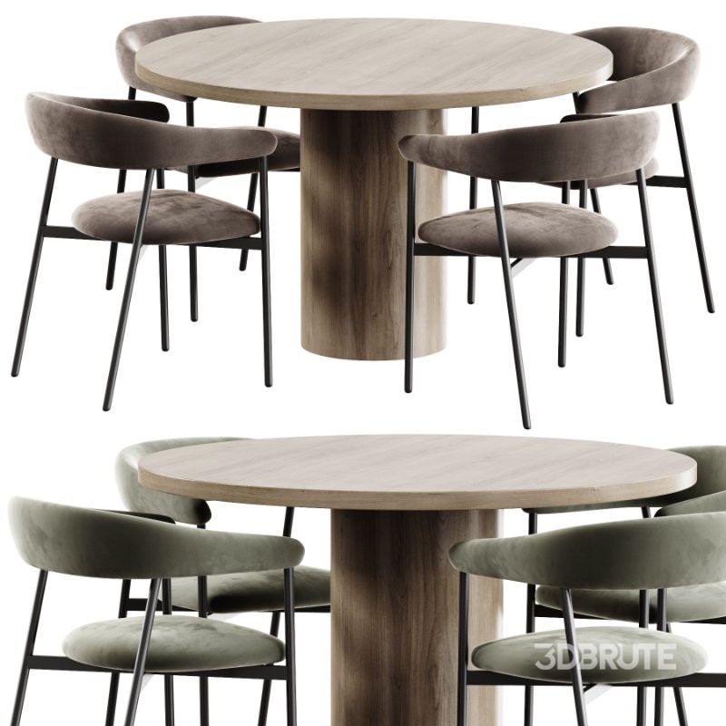 Toko Chair and Round Dining Table Image 2