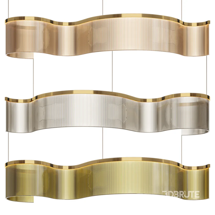 Glass Linear Pendant Light Image 5