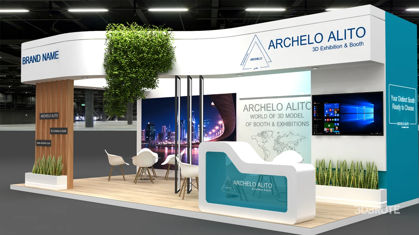 exhibition 3d model Image 9