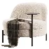 Mazie Accent Chair in Ivory Boucle - Thumbnail 4