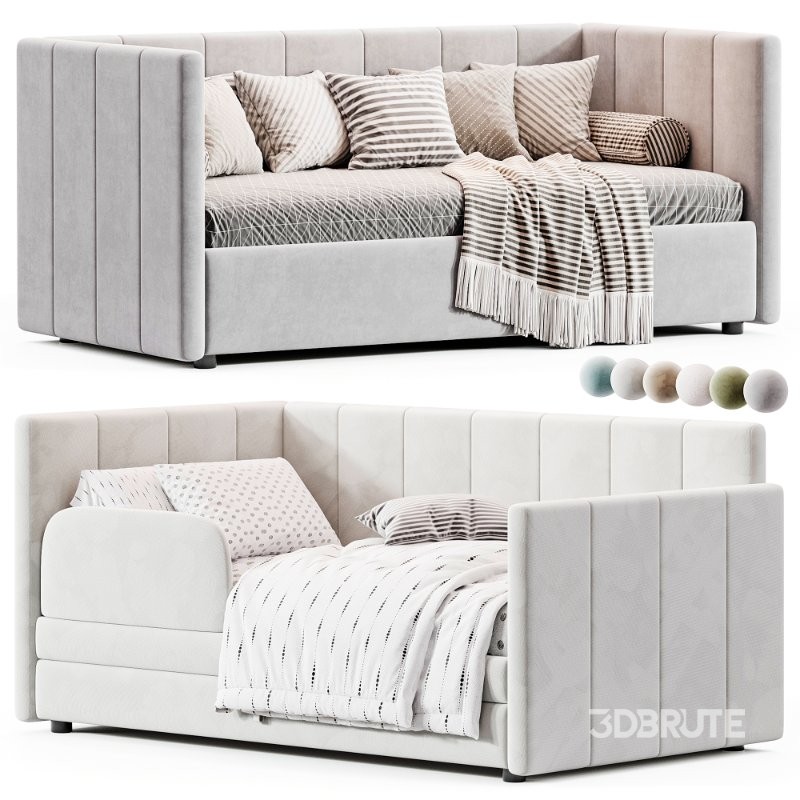 Children’s Soft Bed Quadra Light Image 1