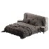 Vienna Tan Boucle Queen Bed - Thumbnail 5
