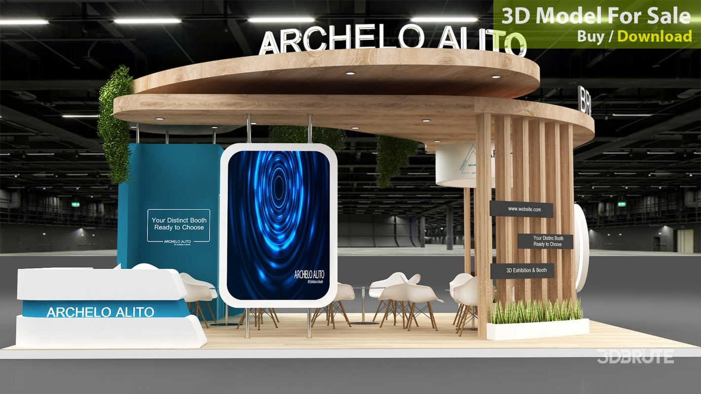 modern exhibition 3d booth Image 7