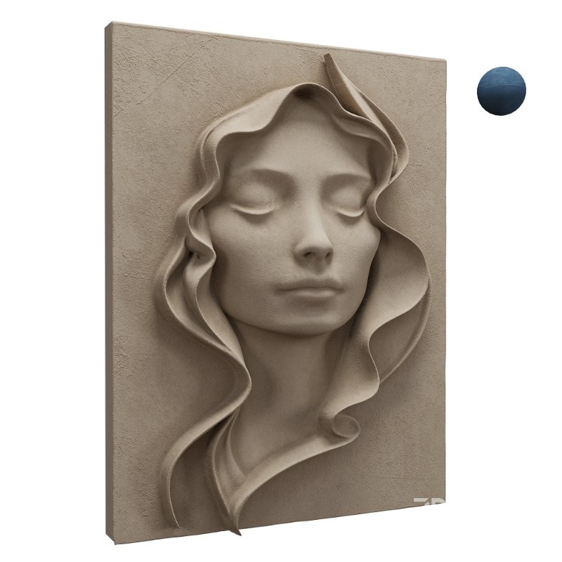 Girl_Face_Wall_Art Image 3