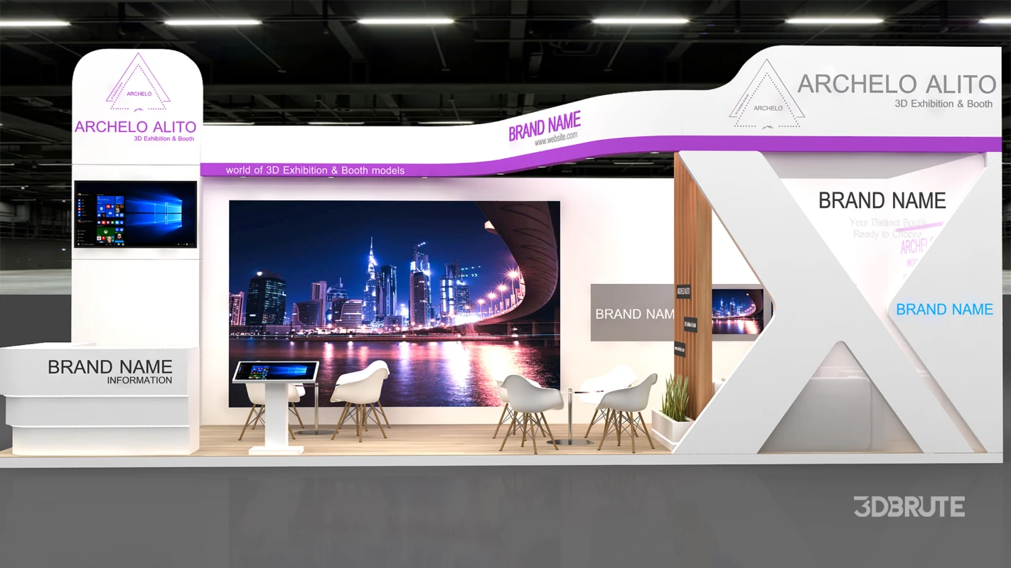 stand booth 2 side open Image 2