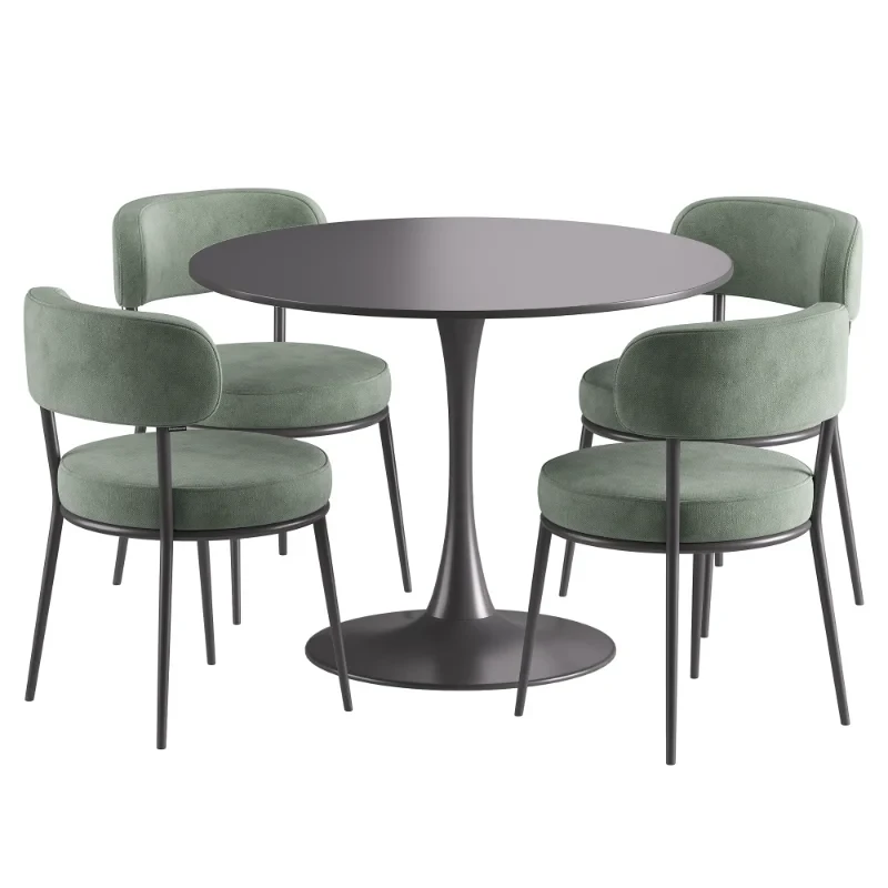 Bodrum Chair and Tulip Table Image 7